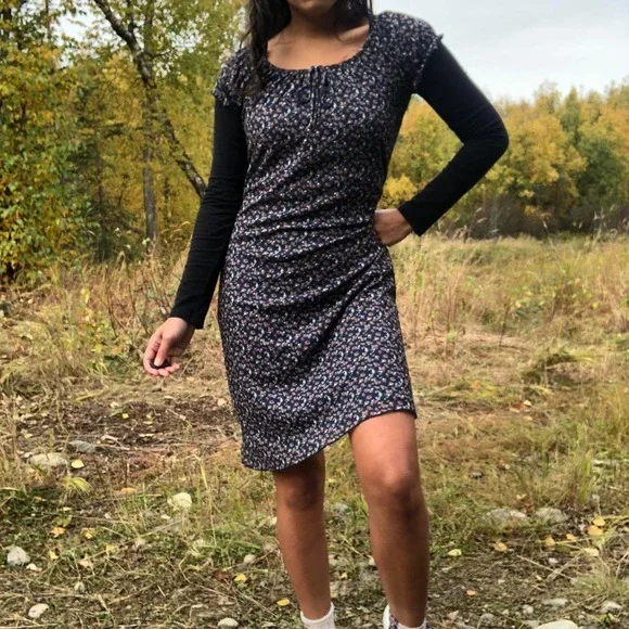 navy blue dress for baby girl 90s vintage vampy black red mesh layered dress main image 0
